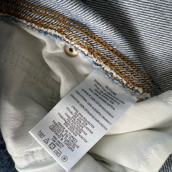 New Women’s RE/DONE Mid Rise Split Skirt Size 26 - Picture 10 of 12